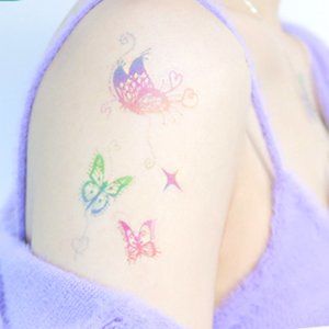 [Tattoo sticker] Temporary glow-in-the-dark tattoos/ins style/halloween decor/wa